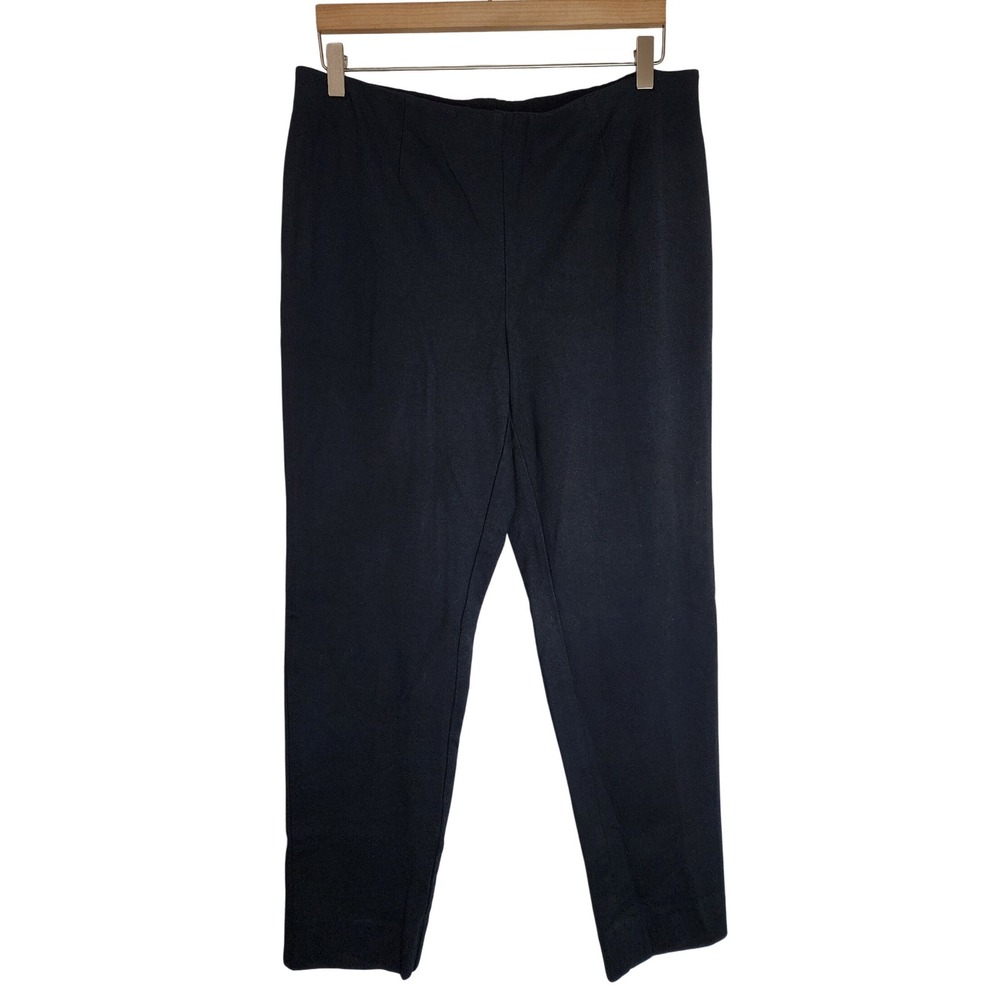 J. Jill Ponte Pants Women's Medium Slim Leg Pull On‎ Ankle Black